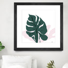 Pink Shadow by Niya Christine on GIANT ART - green contemporary, floral/still life, leaves