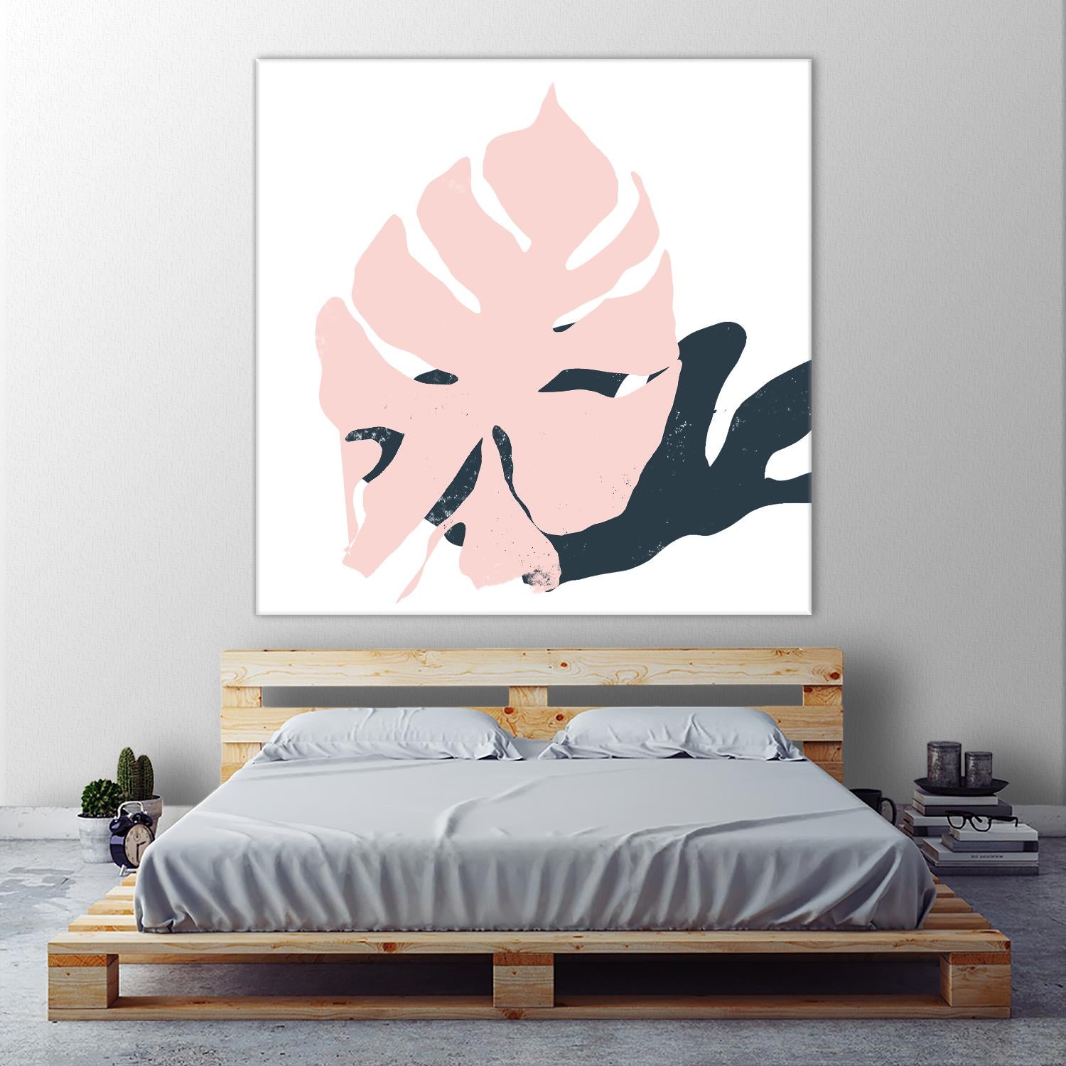 Pink Protector by Niya Christine on GIANT ART - pink contemporary, floral/still life, leaves