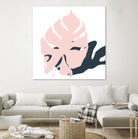 Pink Protector by Niya Christine on GIANT ART - pink contemporary, floral/still life, leaves