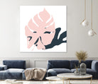 Pink Protector by Niya Christine on GIANT ART - pink contemporary, floral/still life, leaves