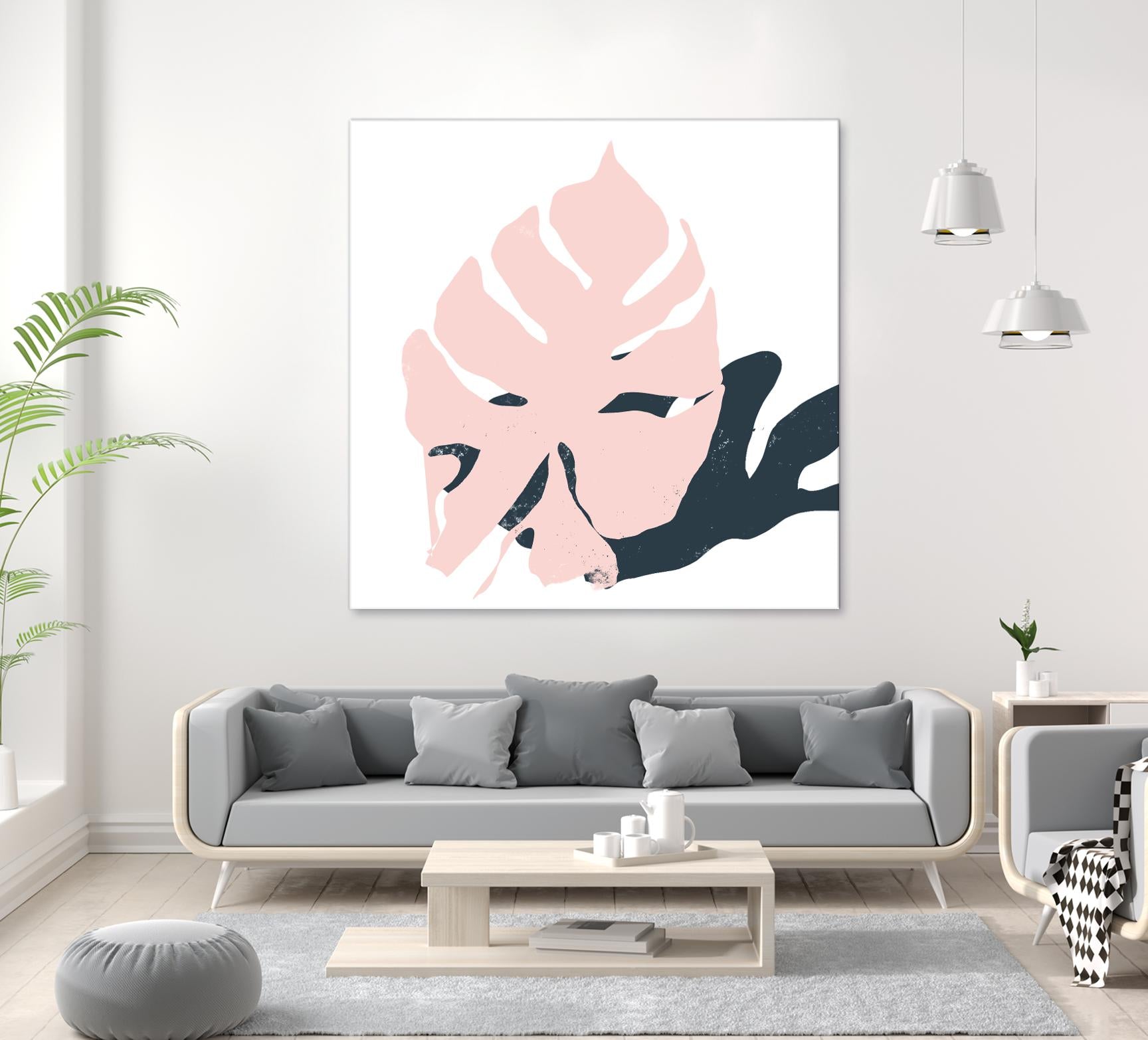 Pink Protector by Niya Christine on GIANT ART - pink contemporary, floral/still life, leaves