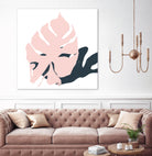 Pink Protector by Niya Christine on GIANT ART - pink contemporary, floral/still life, leaves