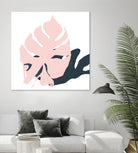 Pink Protector by Niya Christine on GIANT ART - pink contemporary, floral/still life, leaves