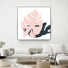 Pink Protector by Niya Christine on GIANT ART - pink contemporary, floral/still life, leaves