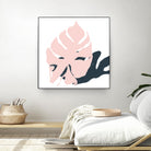 Pink Protector by Niya Christine on GIANT ART - pink contemporary, floral/still life, leaves