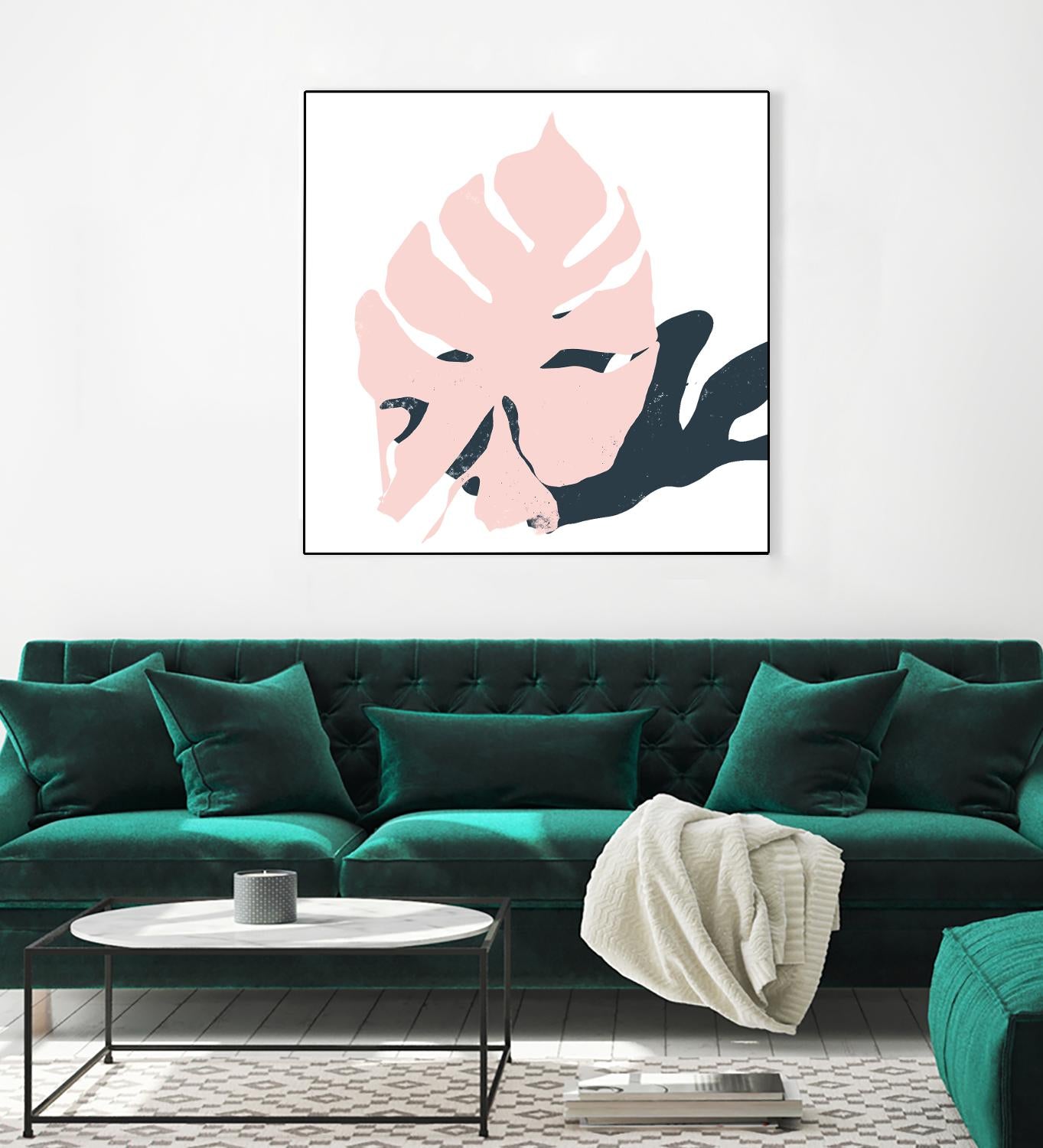 Pink Protector by Niya Christine on GIANT ART - pink contemporary, floral/still life, leaves