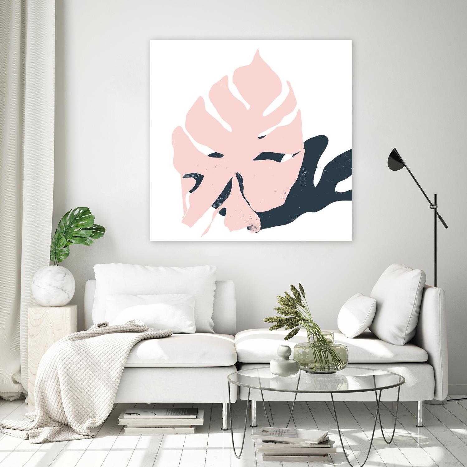 Pink Protector by Niya Christine on GIANT ART - pink contemporary, floral/still life, leaves