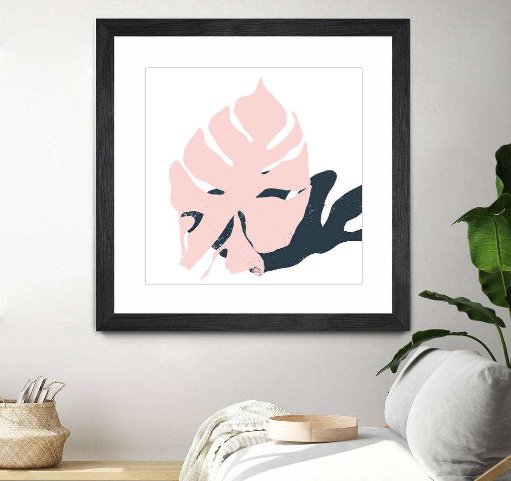 Pink Protector by Niya Christine on GIANT ART - pink contemporary, floral/still life, leaves