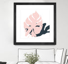 Pink Protector by Niya Christine on GIANT ART - pink contemporary, floral/still life, leaves