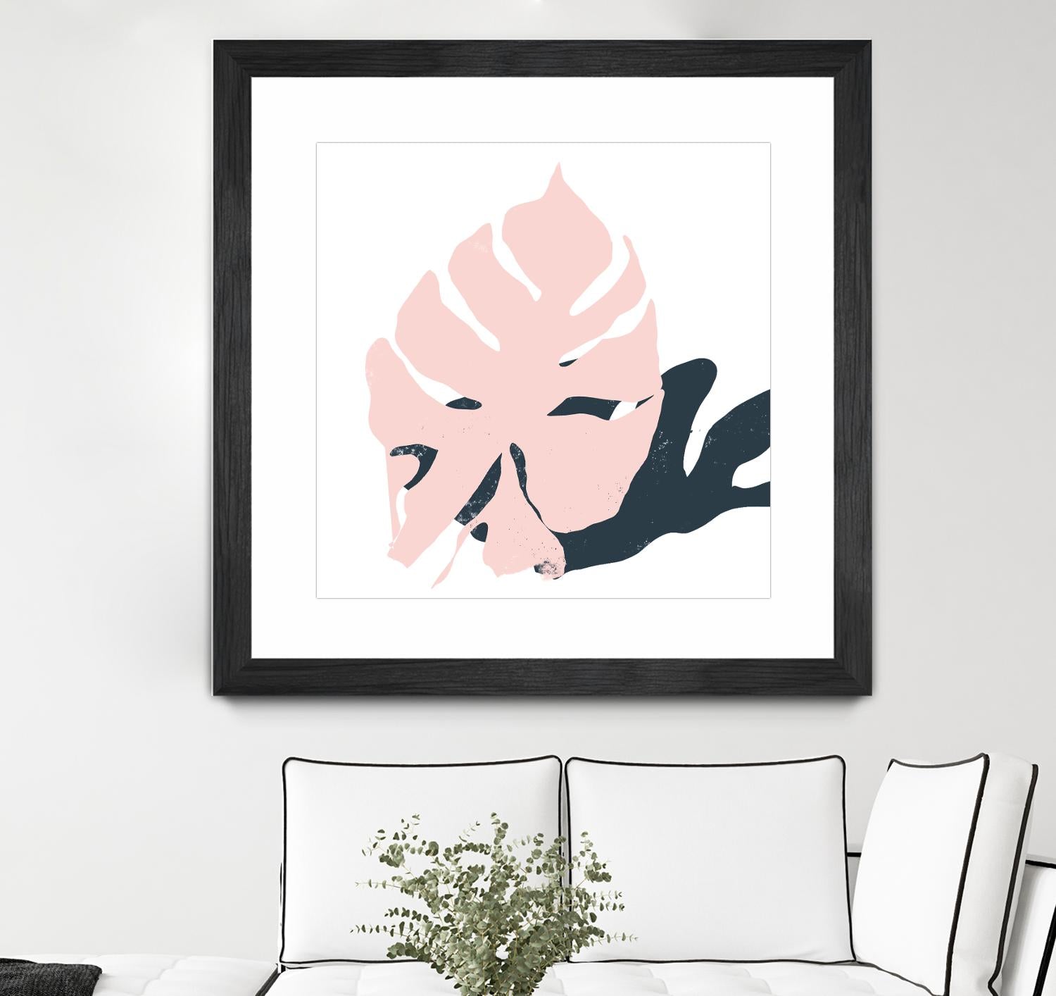 Pink Protector by Niya Christine on GIANT ART - pink contemporary, floral/still life, leaves