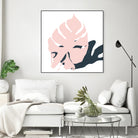 Pink Protector by Niya Christine on GIANT ART - pink contemporary, floral/still life, leaves