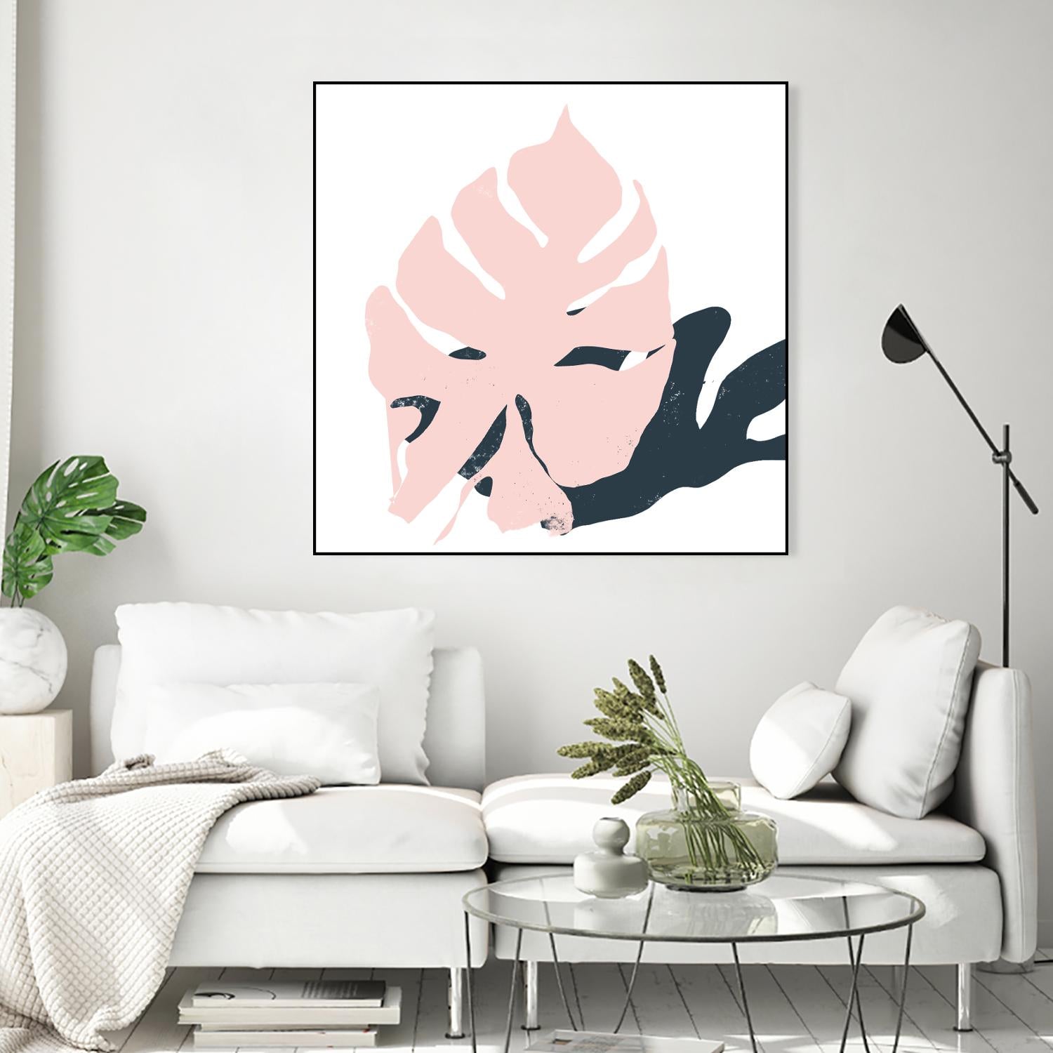 Pink Protector by Niya Christine on GIANT ART - pink contemporary, floral/still life, leaves