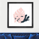 Pink Protector by Niya Christine on GIANT ART - pink contemporary, floral/still life, leaves