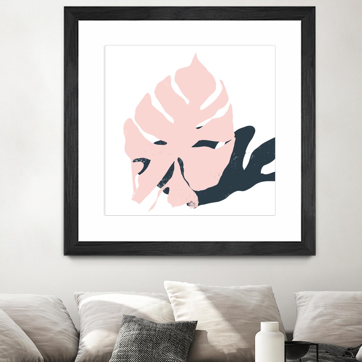 Pink Protector by Niya Christine on GIANT ART - pink contemporary, floral/still life, leaves