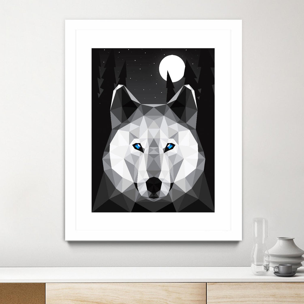 Tundra Wolf by Davies Babies on GIANT ART - multicolor animals; contemporary