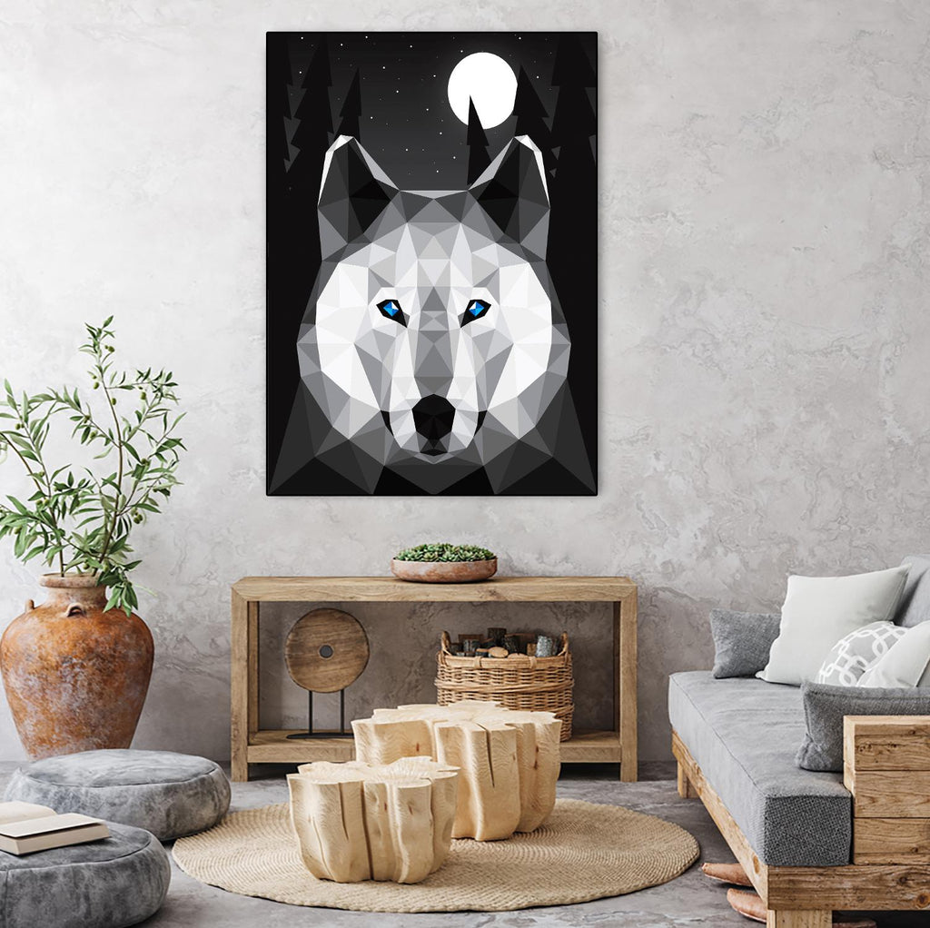Tundra Wolf by Davies Babies on GIANT ART - multicolor animals; contemporary
