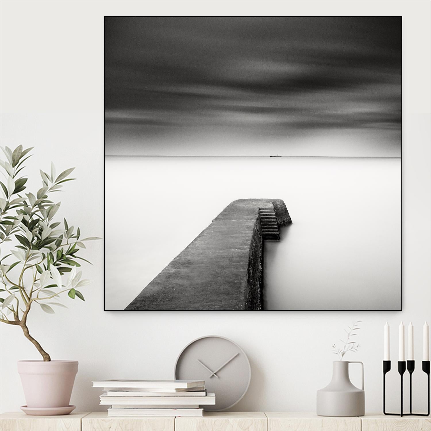 The Jetty-Study #1 by Wilco Dragt on GIANT ART - multicolor photography; coastal; landscapes