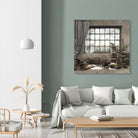 Introvert by Cynthia Decker on GIANT ART - multi children, contemporary, animals, cats, dogs, windows