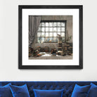 Introvert by Cynthia Decker on GIANT ART - multi children, contemporary, animals, cats, dogs, windows