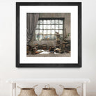 Introvert by Cynthia Decker on GIANT ART - multi children, contemporary, animals, cats, dogs, windows