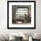 Introvert by Cynthia Decker on GIANT ART - multi children, contemporary, animals, cats, dogs, windows