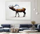 Rocky Mountain Elk by Davies Babies on GIANT ART - white animals