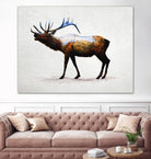 Rocky Mountain Elk by Davies Babies on GIANT ART - white animals