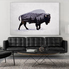 The American Bison by Davies Babies on GIANT ART - white animals