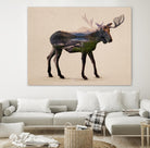 The Alaskan Bull Moose by Davies Babies on GIANT ART - multicolor animals; contemporary