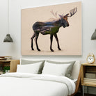 The Alaskan Bull Moose by Davies Babies on GIANT ART - multicolor animals; contemporary