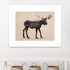 The Alaskan Bull Moose by Davies Babies on GIANT ART - multicolor animals; contemporary