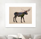 The Alaskan Bull Moose by Davies Babies on GIANT ART - multicolor animals; contemporary