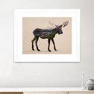 The Alaskan Bull Moose by Davies Babies on GIANT ART - multicolor animals; contemporary