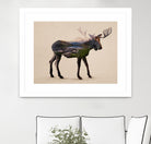The Alaskan Bull Moose by Davies Babies on GIANT ART - multicolor animals; contemporary