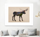 The Alaskan Bull Moose by Davies Babies on GIANT ART - multicolor animals; contemporary