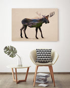 The Alaskan Bull Moose by Davies Babies on GIANT ART - multicolor animals; contemporary