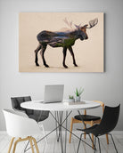 The Alaskan Bull Moose by Davies Babies on GIANT ART - multicolor animals; contemporary