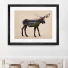The Alaskan Bull Moose by Davies Babies on GIANT ART - multicolor animals; contemporary