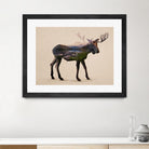 The Alaskan Bull Moose by Davies Babies on GIANT ART - multicolor animals; contemporary