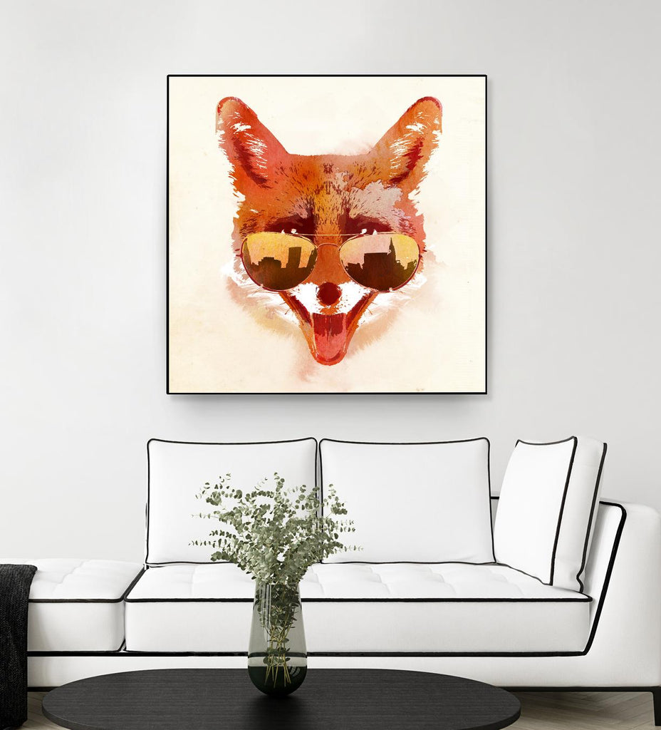 Big Town Fox by Robert Farkas on GIANT ART - beige animals