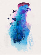 Everybody Flies to London by Robert Farkas on GIANT ART - pink animals