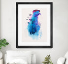 Everybody Flies to London by Robert Farkas on GIANT ART - pink animals