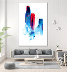 The Wolf of the City by Robert Farkas on GIANT ART - pink men and women