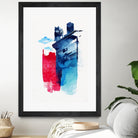 This is my Town by Robert Farkas on GIANT ART - pink city scene