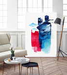 This is my Town by Robert Farkas on GIANT ART - pink city scene