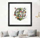 Tropical Tiger by Robert Farkas on GIANT ART - green animals