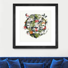 Tropical Tiger by Robert Farkas on GIANT ART - green animals