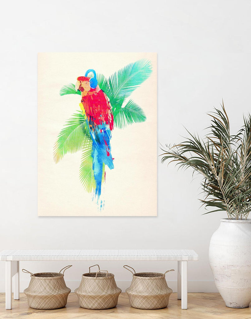 Tropical Party by Robert Farkas on GIANT ART - green animals