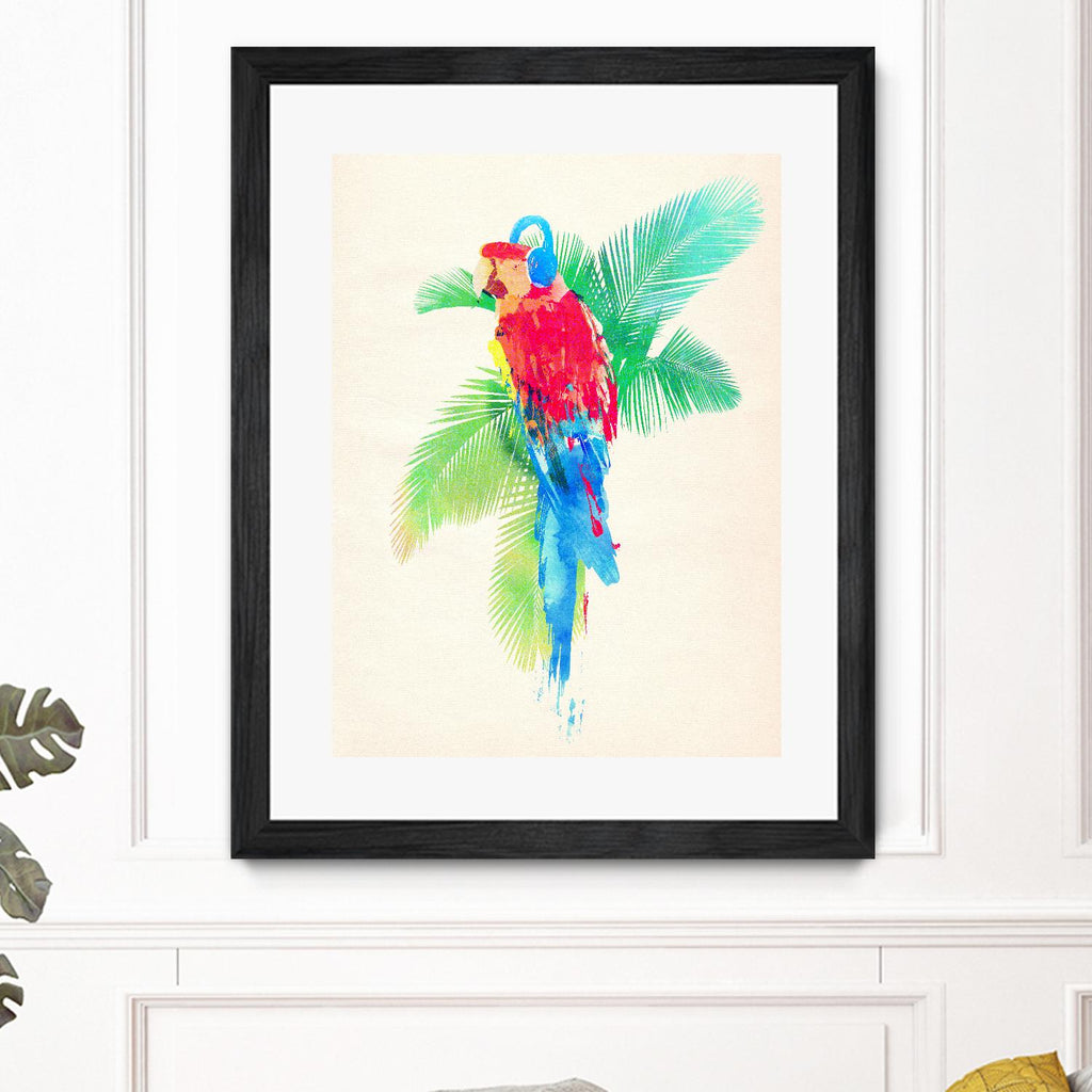 Tropical Party by Robert Farkas on GIANT ART - green animals