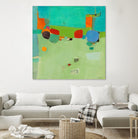 A Skip and a Roll by Dorothy Gaziano on GIANT ART - green abstract